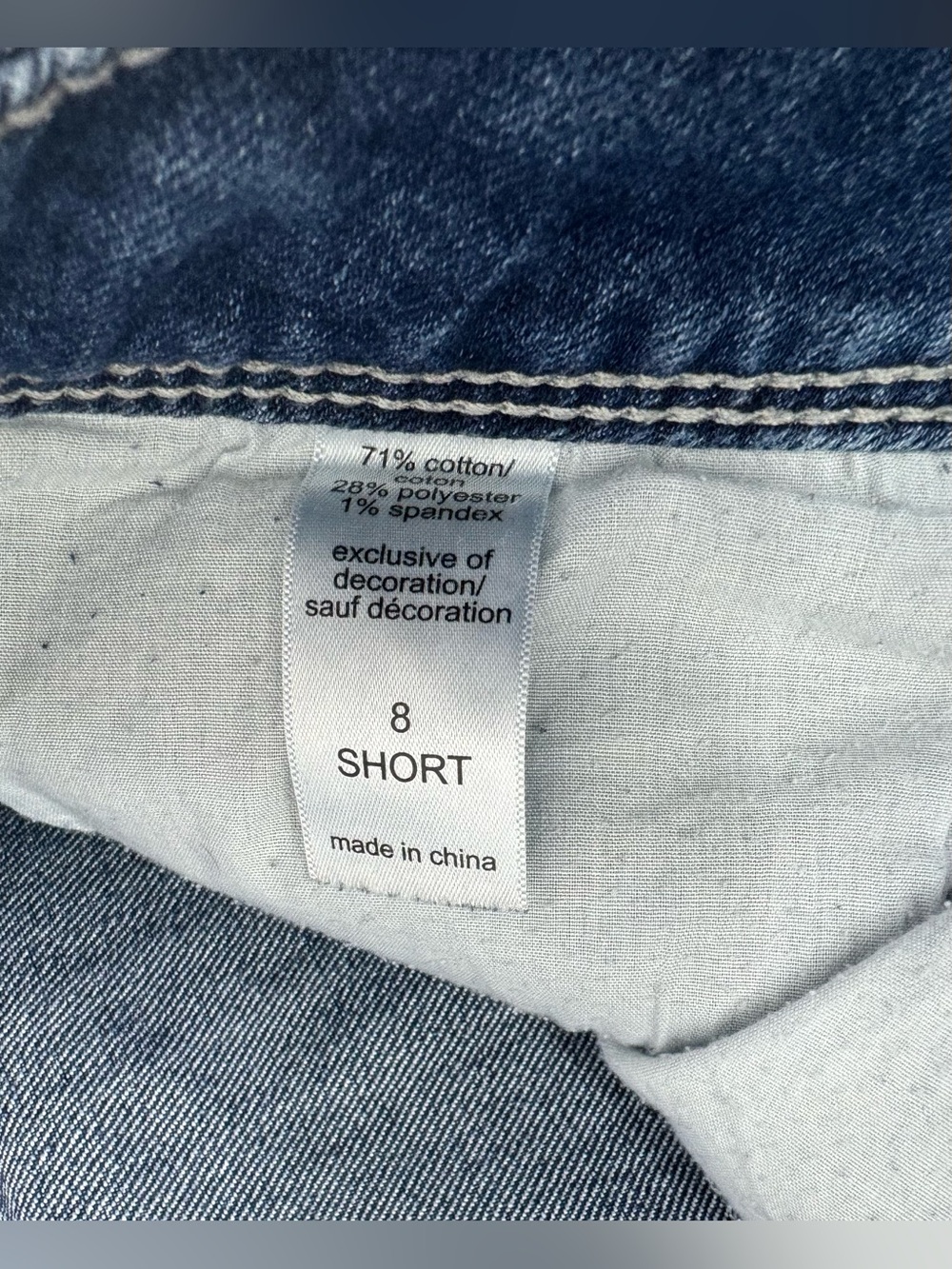 Maurices Jeans Womens 8S Blue Mid Rise Straight Leg Stretch Denim - Picture 5 of 11